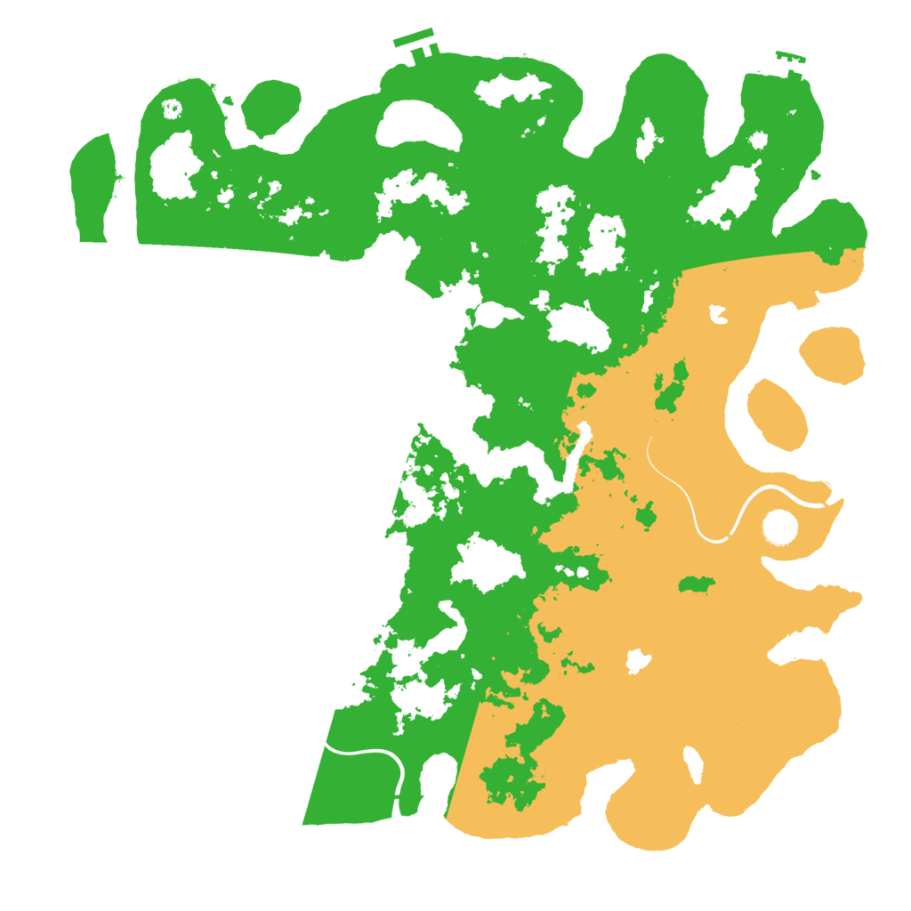 Biome Rust Map: Procedural Map, Size: 4500, Seed: 1234565674