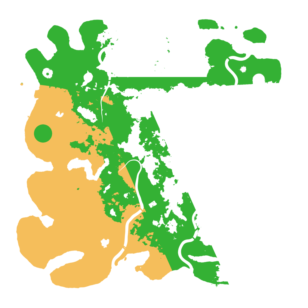 Biome Rust Map: Procedural Map, Size: 4500, Seed: 345672
