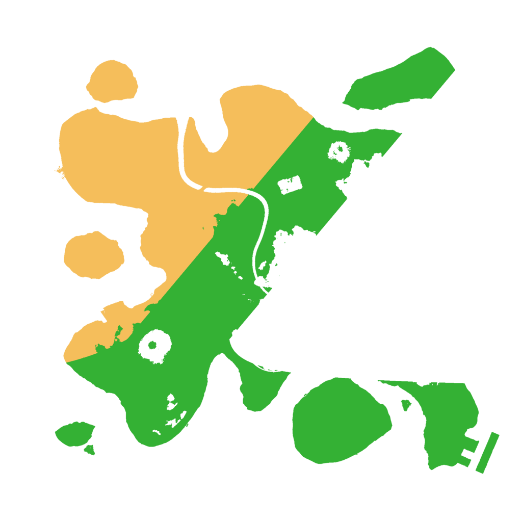 Biome Rust Map: Procedural Map, Size: 2500, Seed: 392805986