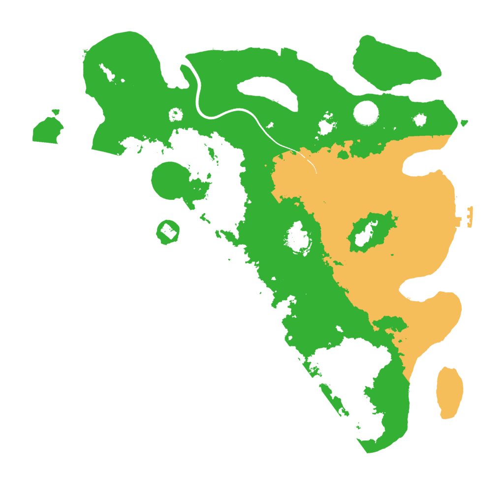 Biome Rust Map: Procedural Map, Size: 3600, Seed: 990326