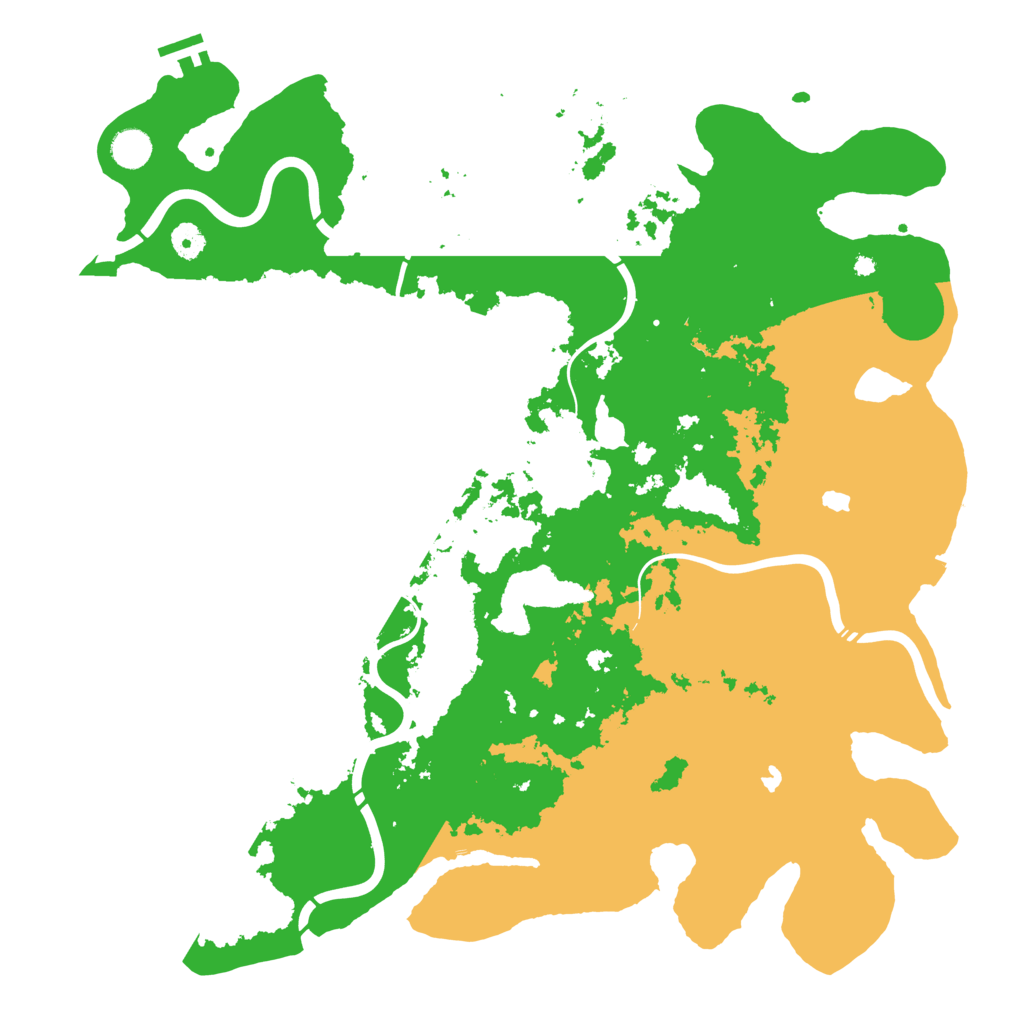 Biome Rust Map: Procedural Map, Size: 4500, Seed: 273412250