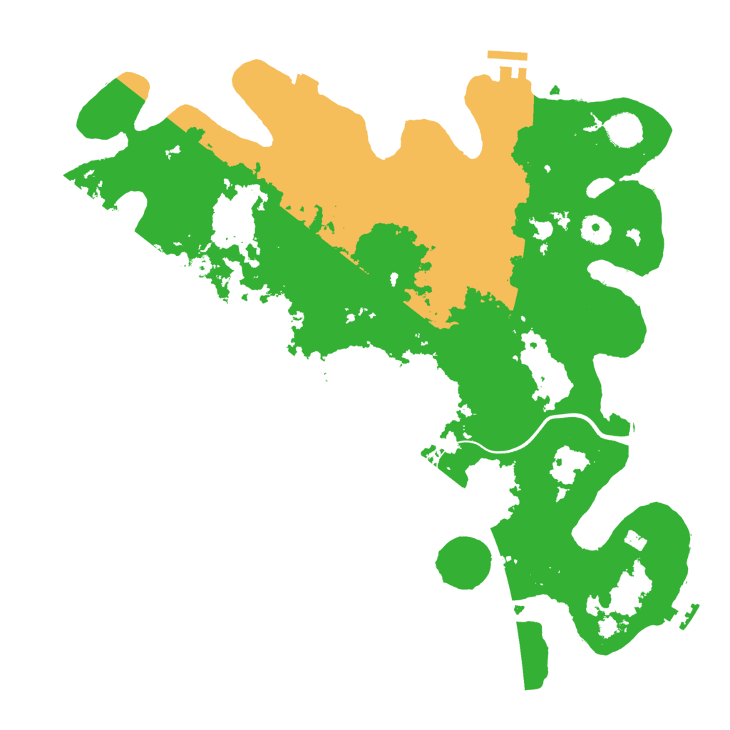 Biome Rust Map: Procedural Map, Size: 3700, Seed: 998135