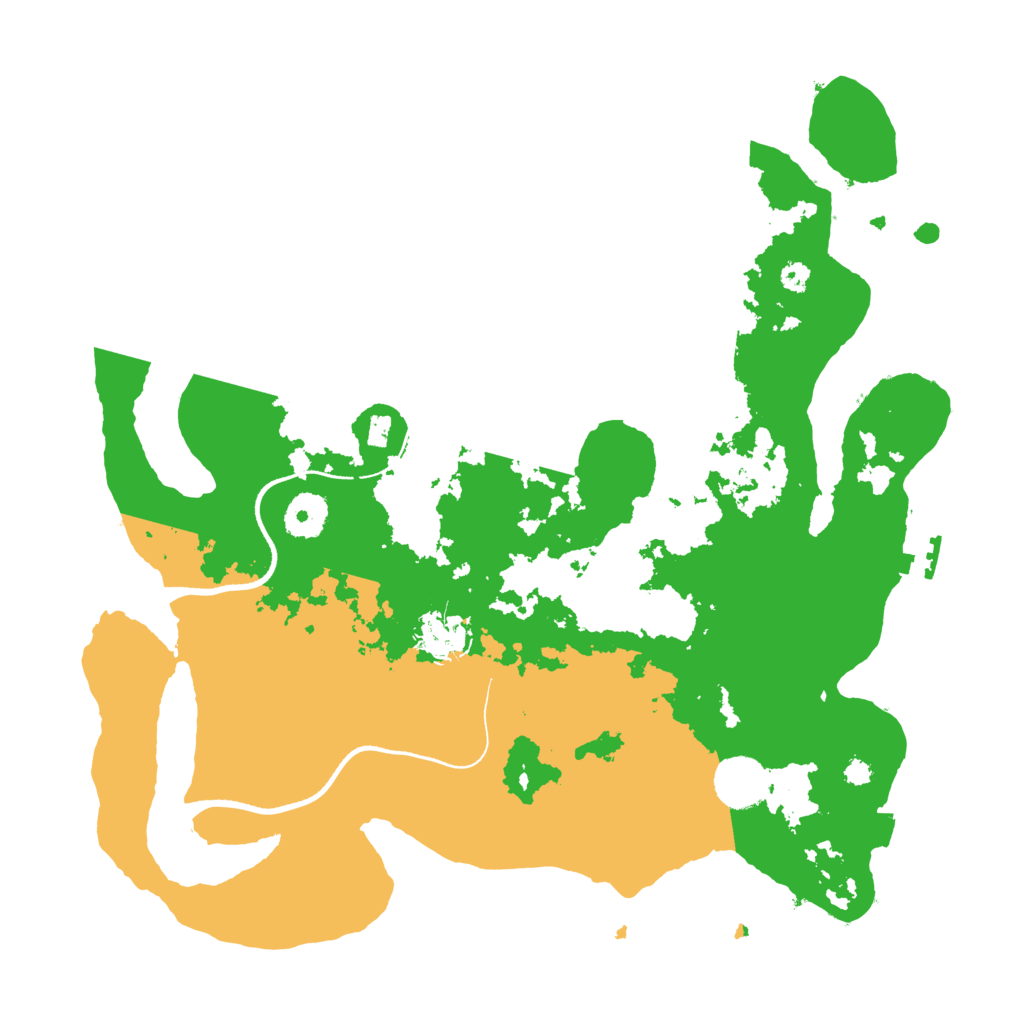 Biome Rust Map: Procedural Map, Size: 3500, Seed: 332373678