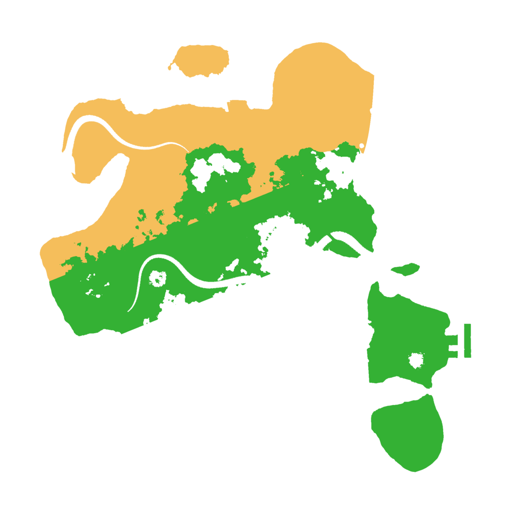 Biome Rust Map: Procedural Map, Size: 3000, Seed: 1774184132