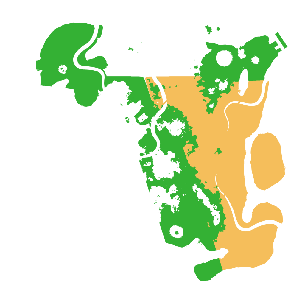 Biome Rust Map: Procedural Map, Size: 3500, Seed: 2119633300