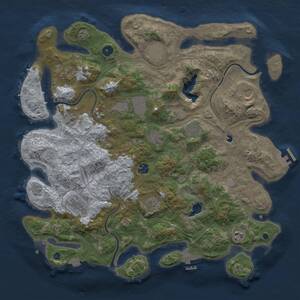 Thumbnail Rust Map: Procedural Map, Size: 4250, Seed: 1138956030, 17 Monuments