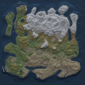 Thumbnail Rust Map: Procedural Map, Size: 3750, Seed: 1826379098, 16 Monuments