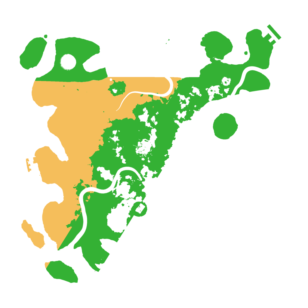 Biome Rust Map: Procedural Map, Size: 3500, Seed: 4568285