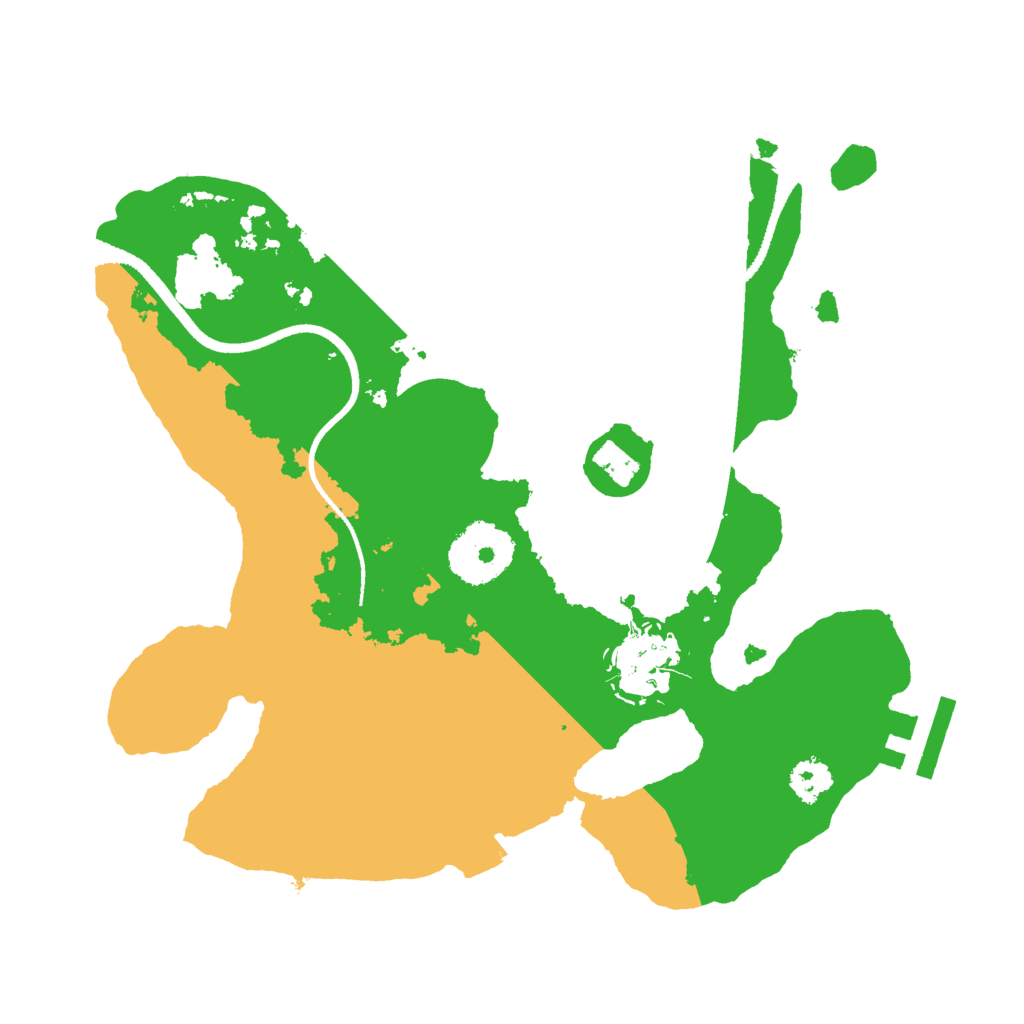 Biome Rust Map: Procedural Map, Size: 2500, Seed: 12374