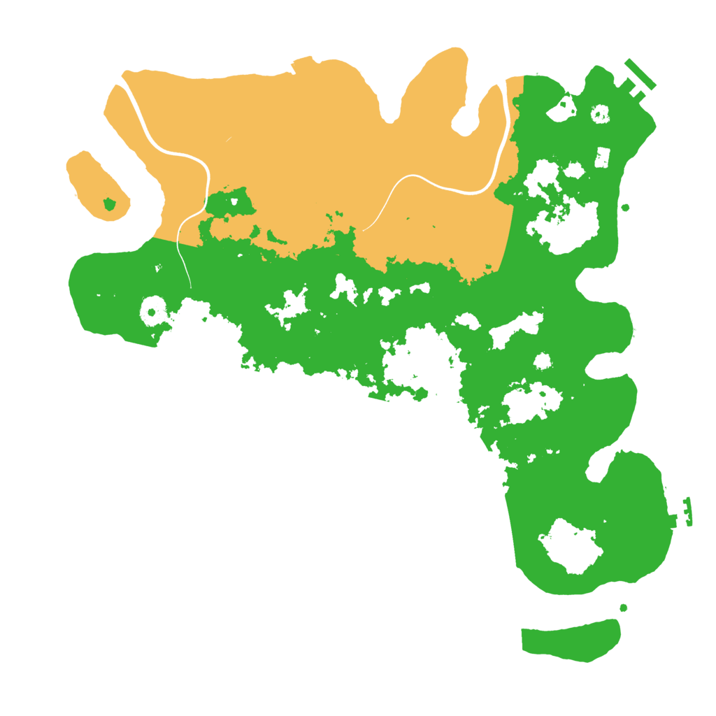 Biome Rust Map: Procedural Map, Size: 3750, Seed: 1704800845