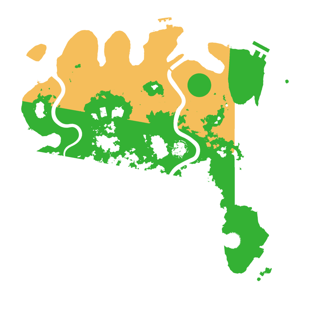 Biome Rust Map: Procedural Map, Size: 3500, Seed: 350314819