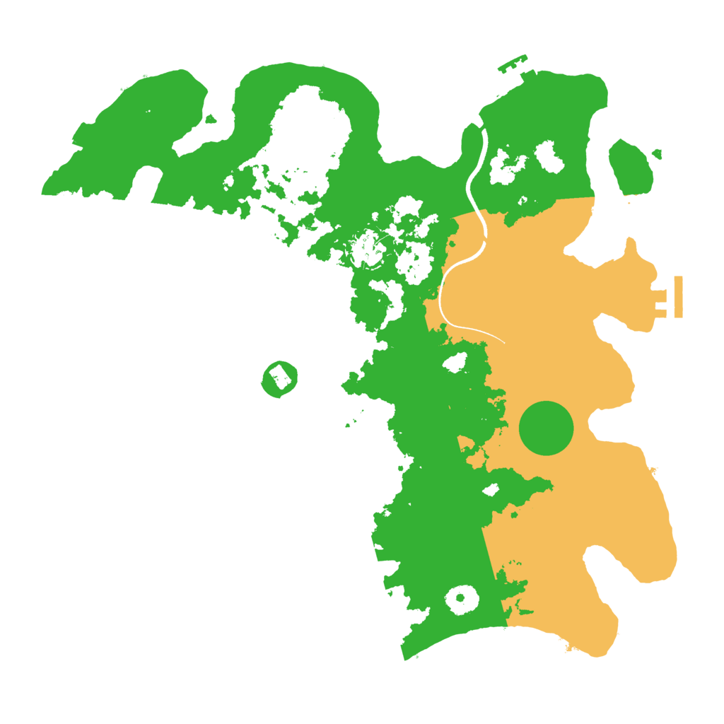 Biome Rust Map: Procedural Map, Size: 3500, Seed: 600321427