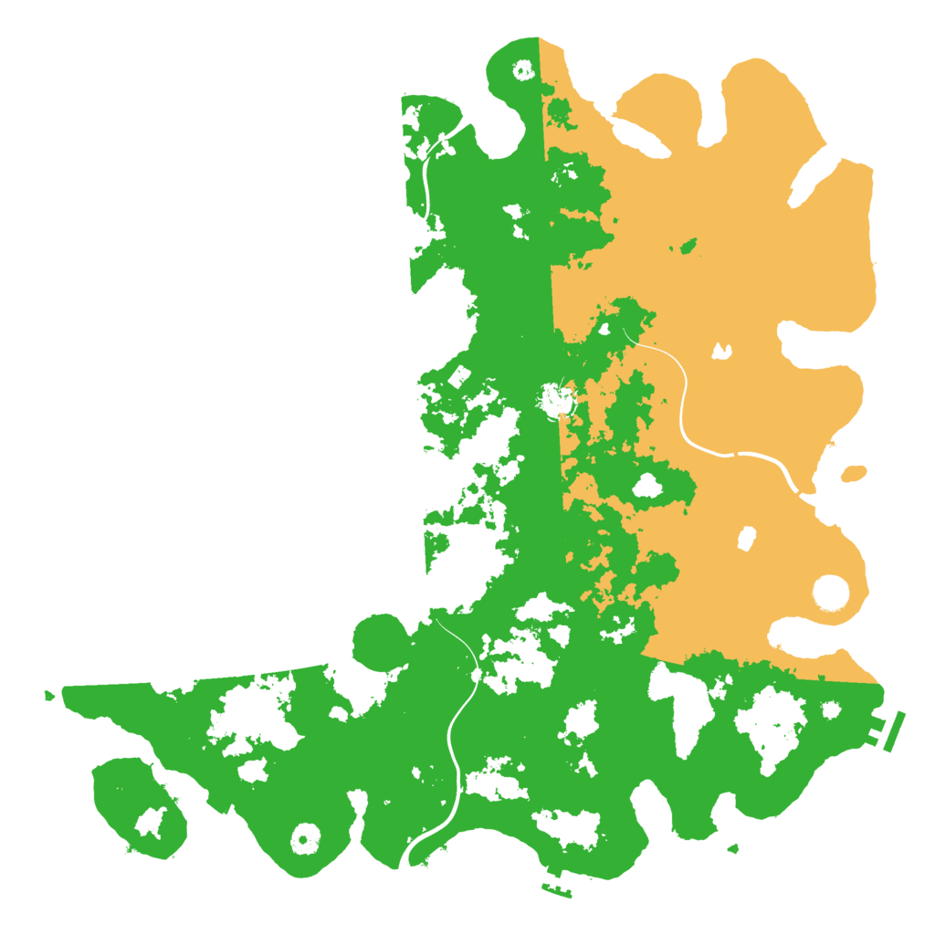 Biome Rust Map: Procedural Map, Size: 4500, Seed: 1934846571