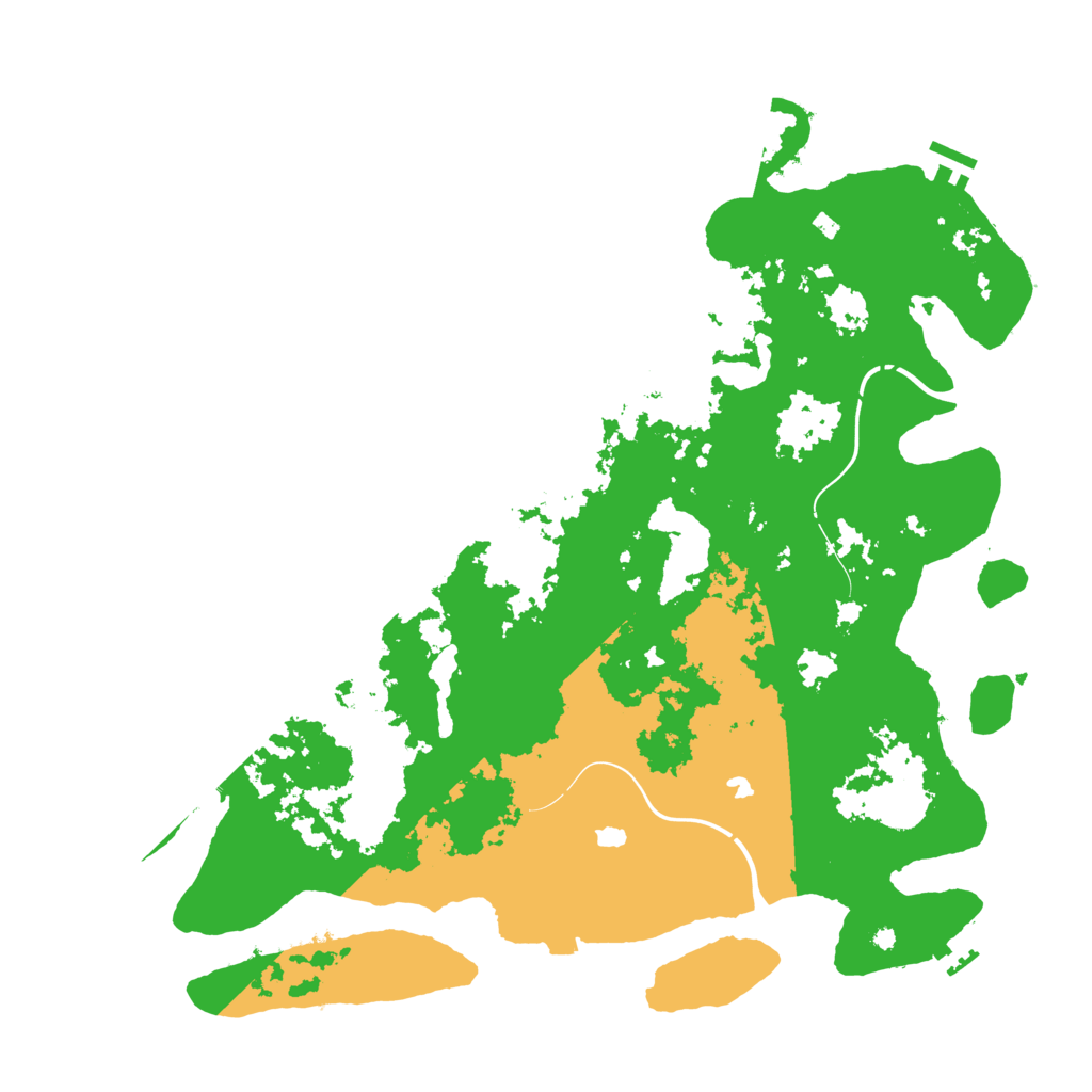 Biome Rust Map: Procedural Map, Size: 4500, Seed: 1209860594