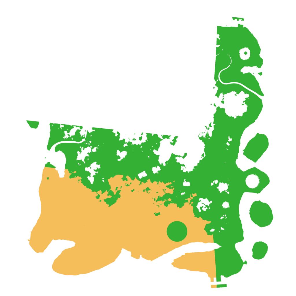 Biome Rust Map: Procedural Map, Size: 3800, Seed: 247925755