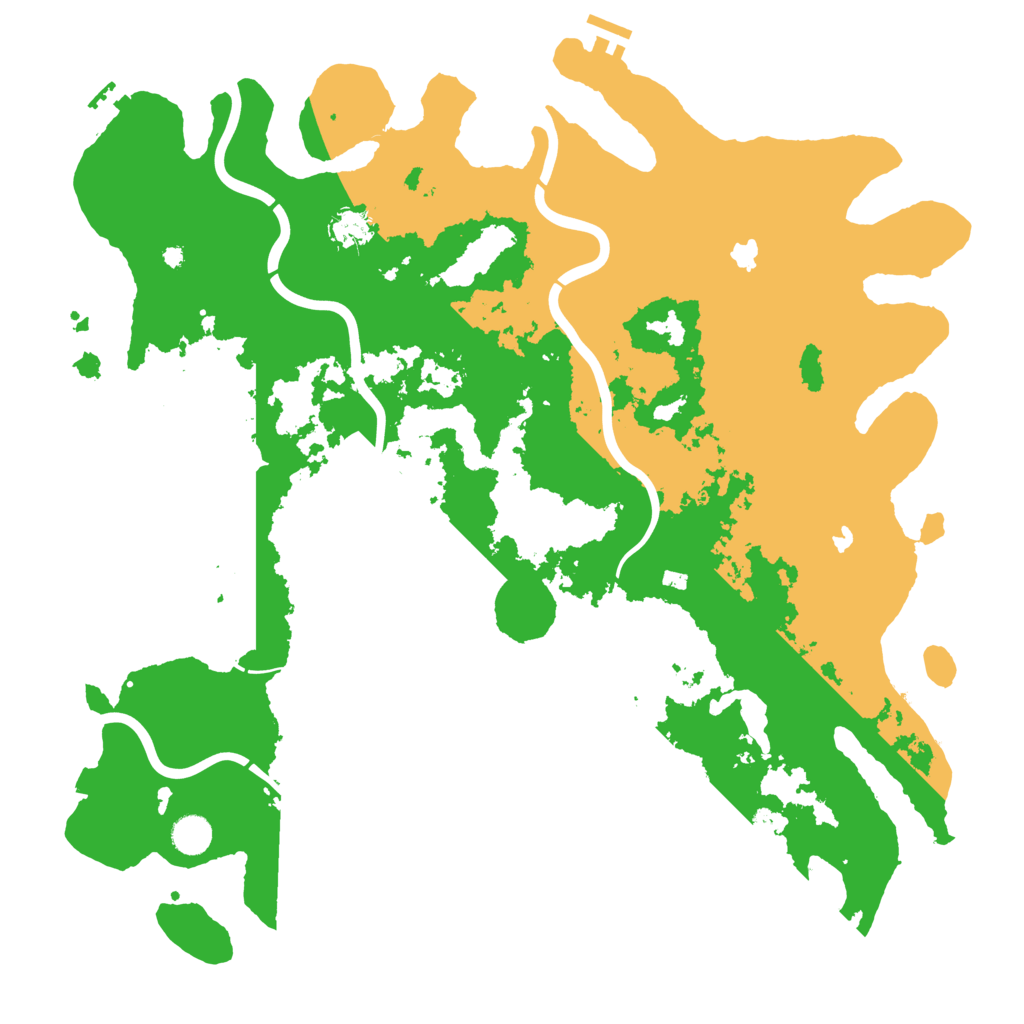 Biome Rust Map: Procedural Map, Size: 4500, Seed: 1161206026