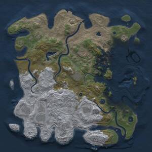 Thumbnail Rust Map: Procedural Map, Size: 4250, Seed: 188223683, 15 Monuments