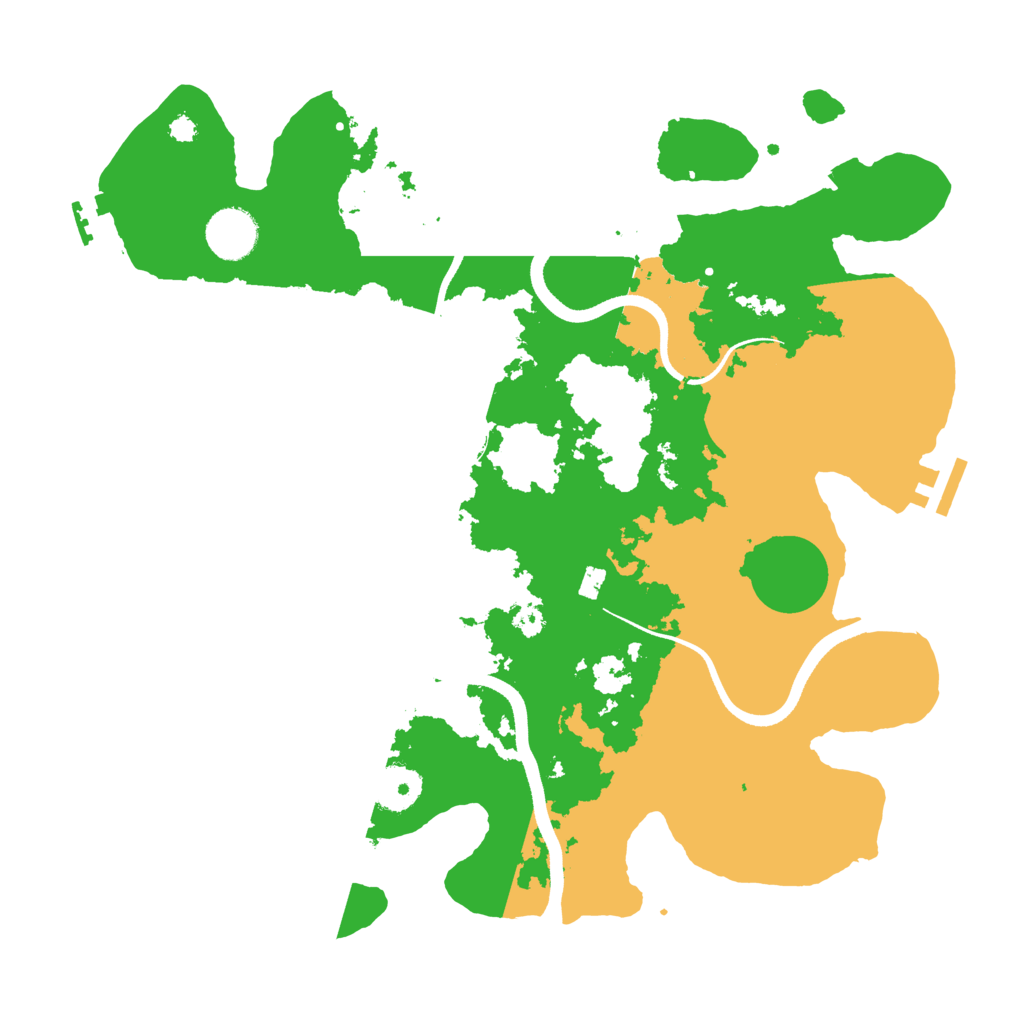 Biome Rust Map: Procedural Map, Size: 3500, Seed: 1210637587