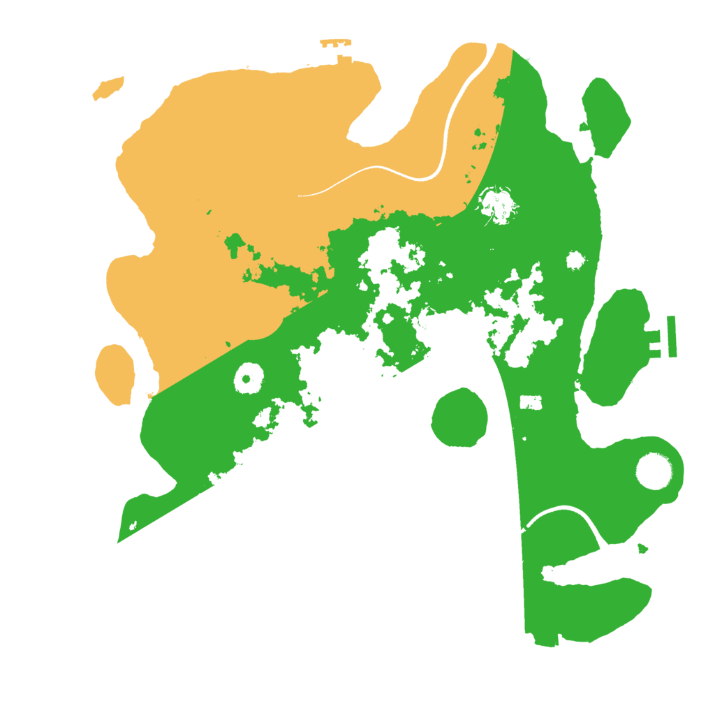 Biome Rust Map: Procedural Map, Size: 3500, Seed: 2066554136