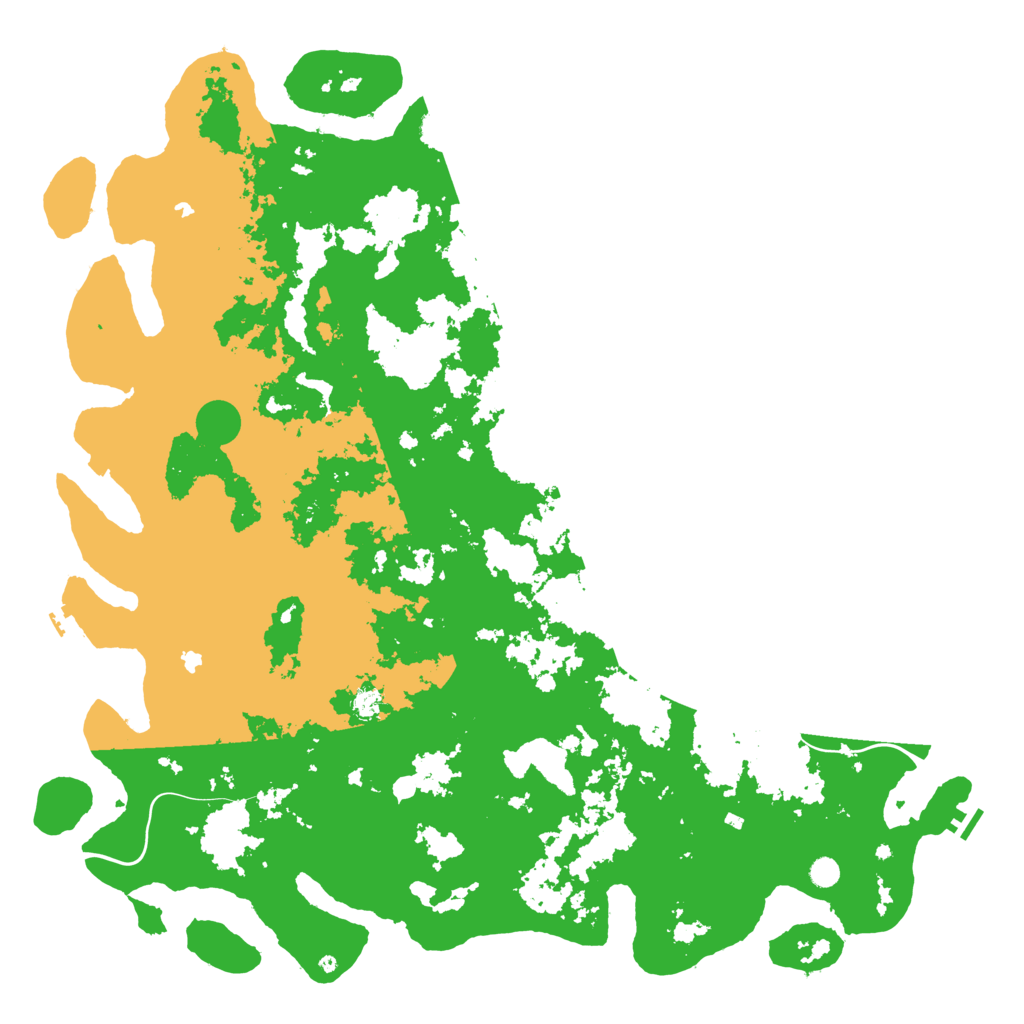 Biome Rust Map: Procedural Map, Size: 6000, Seed: 1613772305