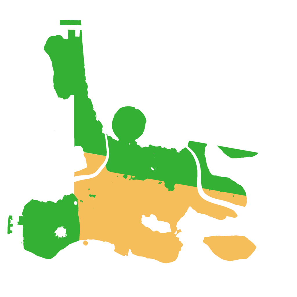 Biome Rust Map: Procedural Map, Size: 2400, Seed: 1233838186