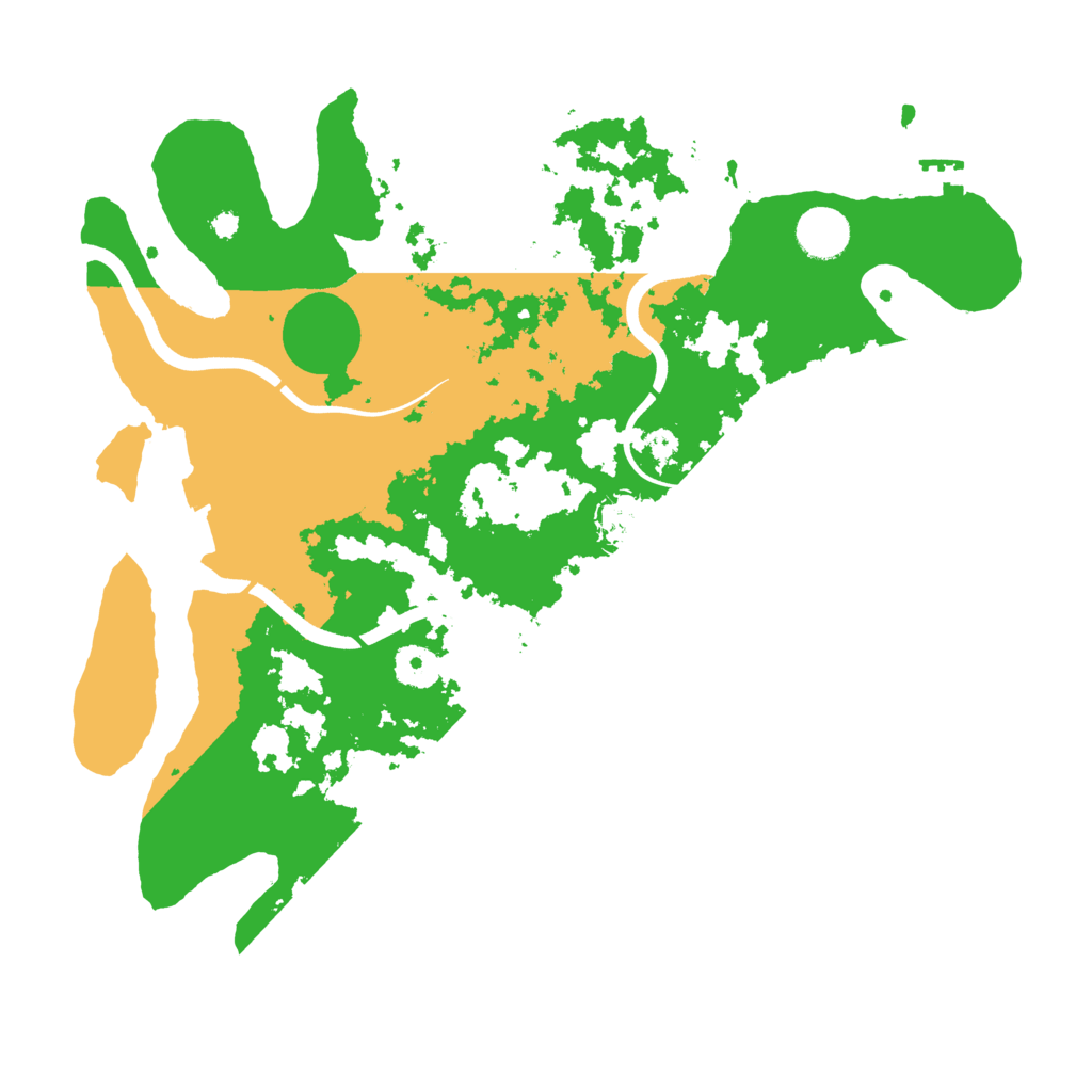 Biome Rust Map: Procedural Map, Size: 3700, Seed: 405730836