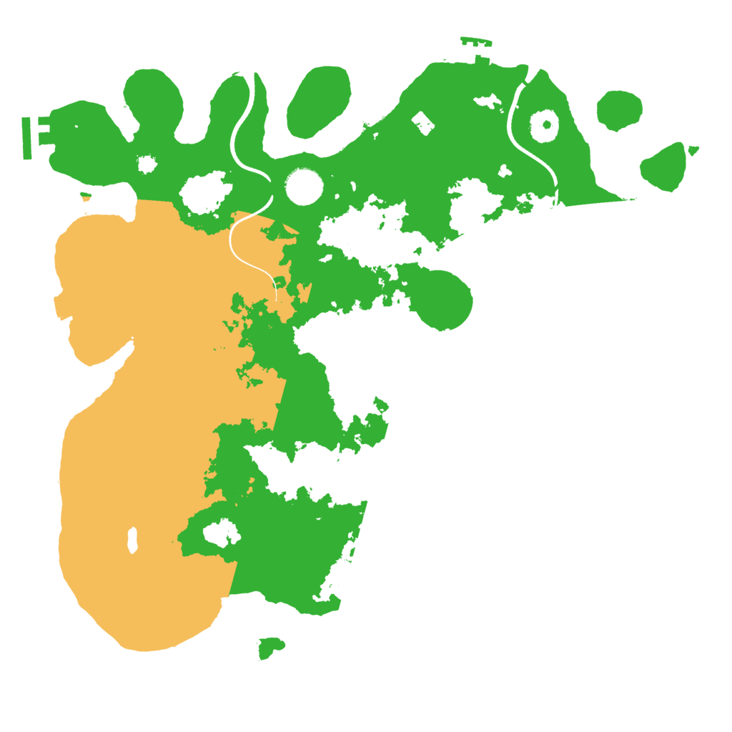 Biome Rust Map: Procedural Map, Size: 3500, Seed: 561172404