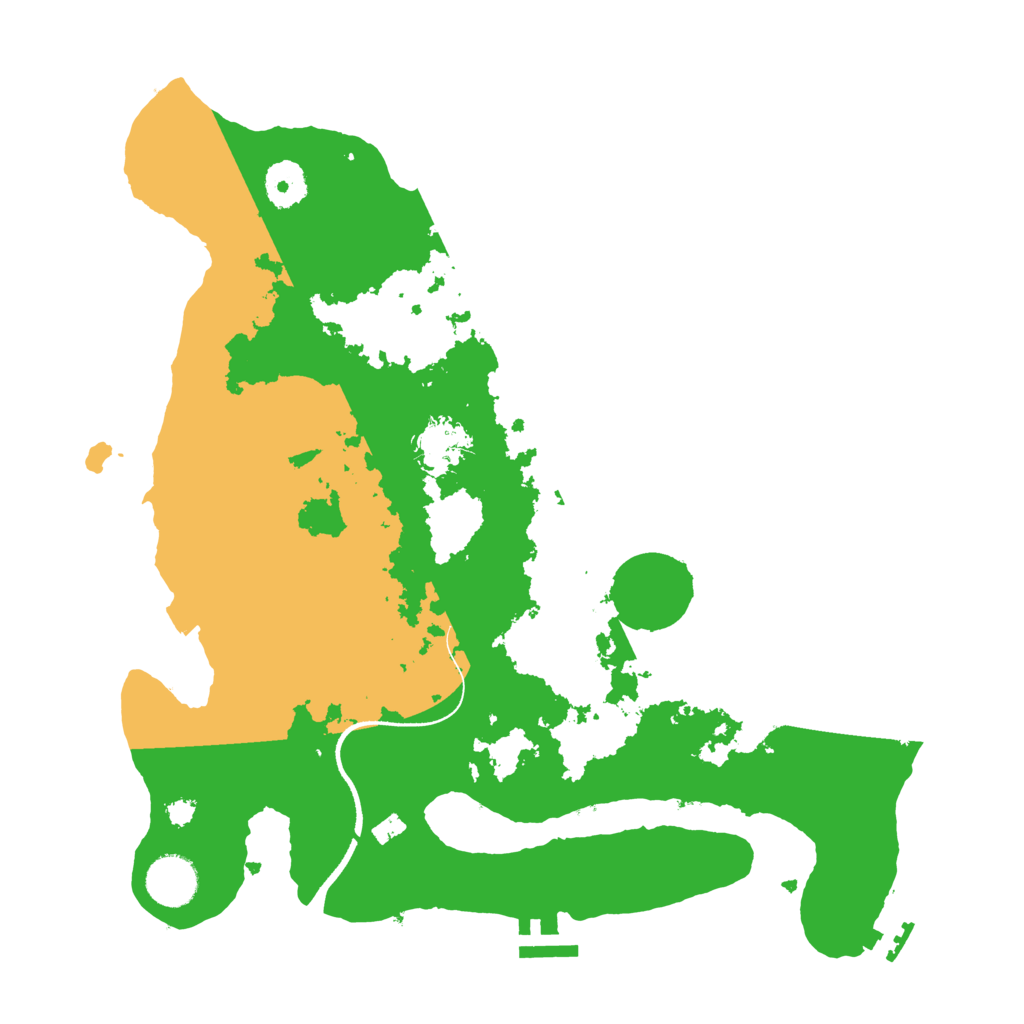 Biome Rust Map: Procedural Map, Size: 3500, Seed: 26824