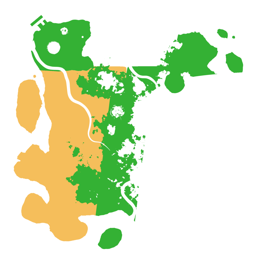 Biome Rust Map: Procedural Map, Size: 3700, Seed: 2051232007