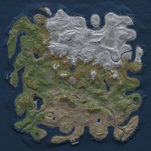 Thumbnail Rust Map: Procedural Map, Size: 4500, Seed: 1999215919, 15 Monuments