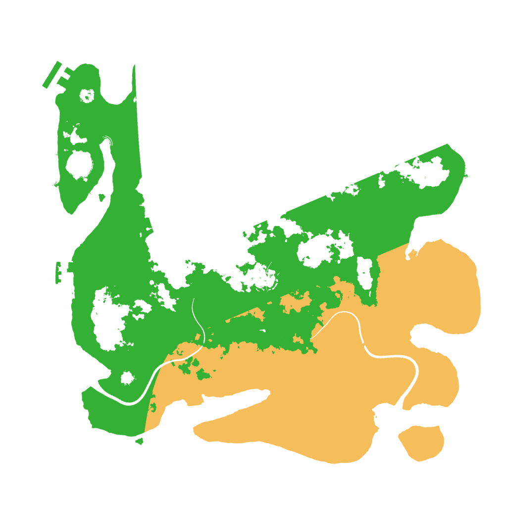 Biome Rust Map: Procedural Map, Size: 3500, Seed: 749189762