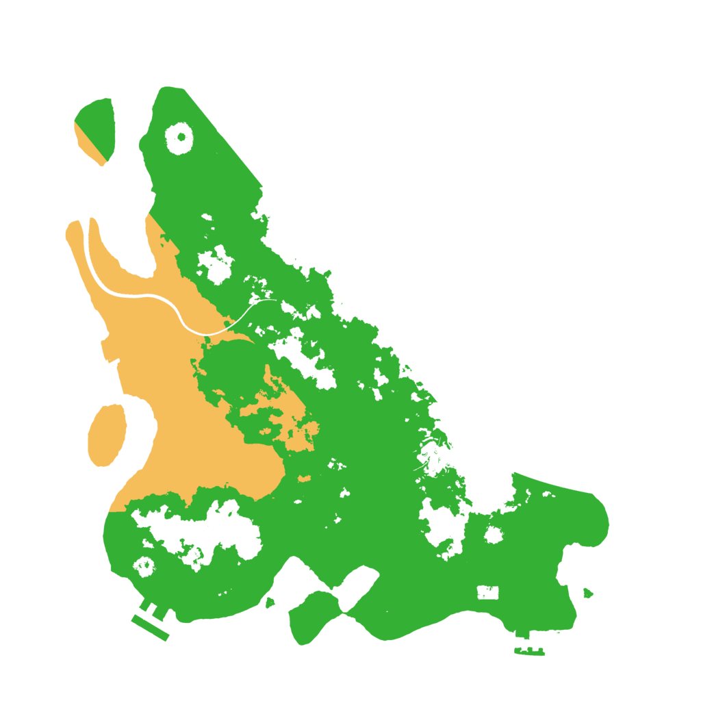 Biome Rust Map: Procedural Map, Size: 3500, Seed: 6061996