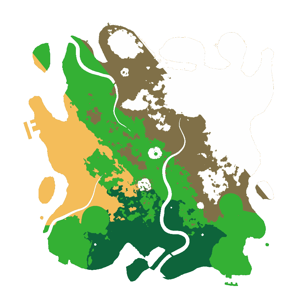 Biome Rust Map: Procedural Map, Size: 3500, Seed: 6061996