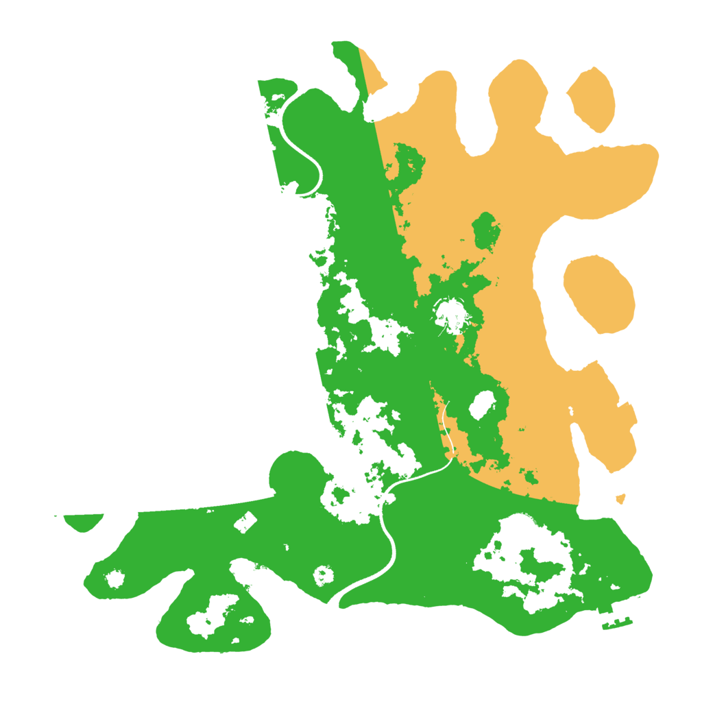 Biome Rust Map: Procedural Map, Size: 3500, Seed: 458842274