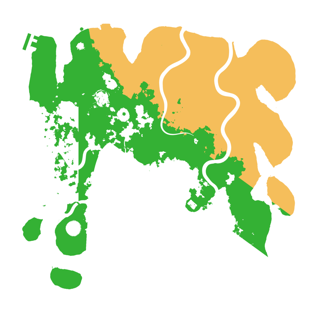 Biome Rust Map: Procedural Map, Size: 3700, Seed: 385645074