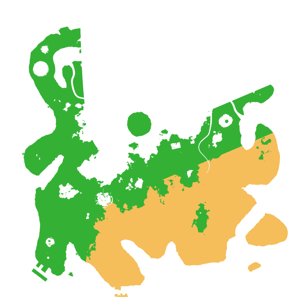 Biome Rust Map: Procedural Map, Size: 3500, Seed: 23286