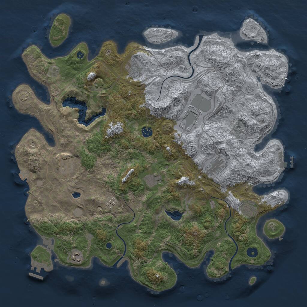 Rust Map: Procedural Map, Size: 4250, Seed: 22818, 15 Monuments