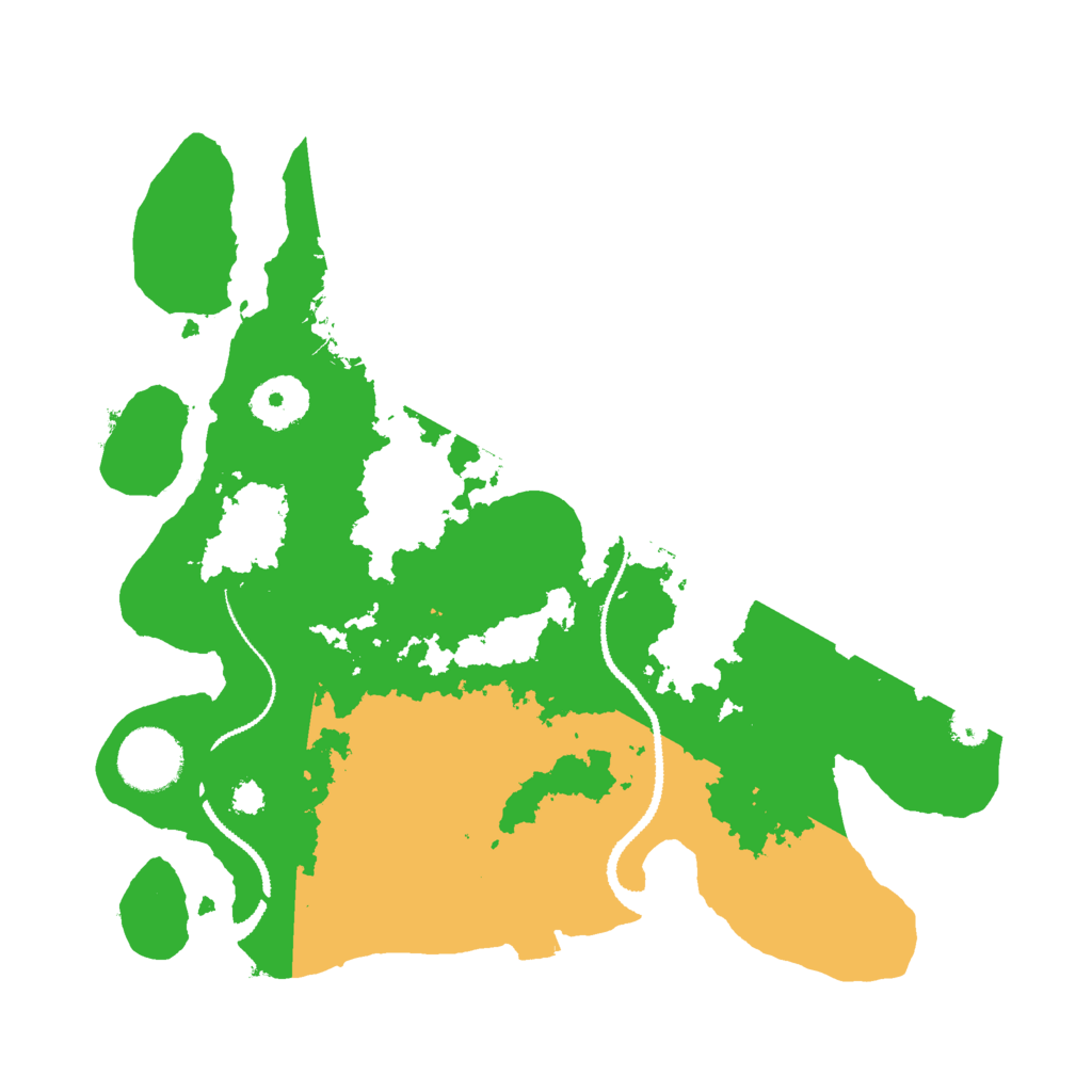 Biome Rust Map: Procedural Map, Size: 3000, Seed: 1268596766