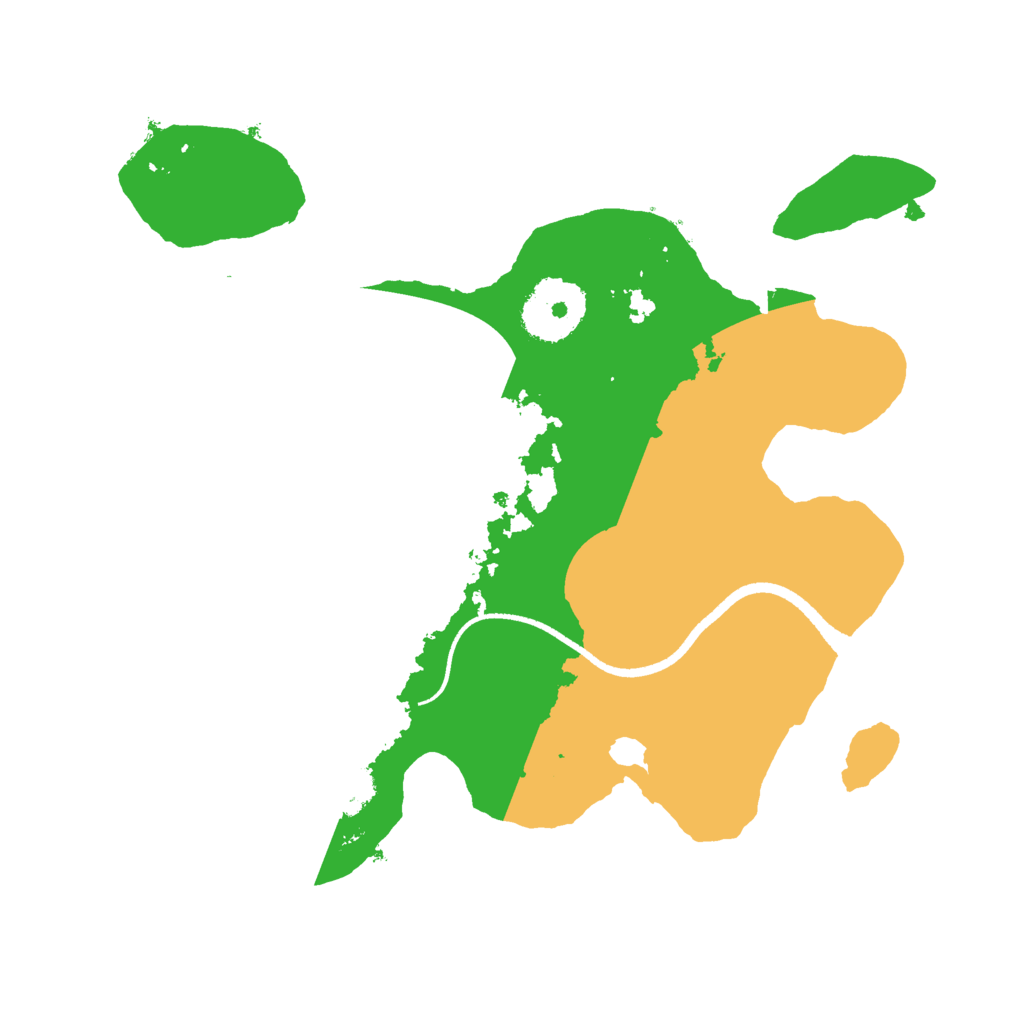 Biome Rust Map: Procedural Map, Size: 2500, Seed: 98455