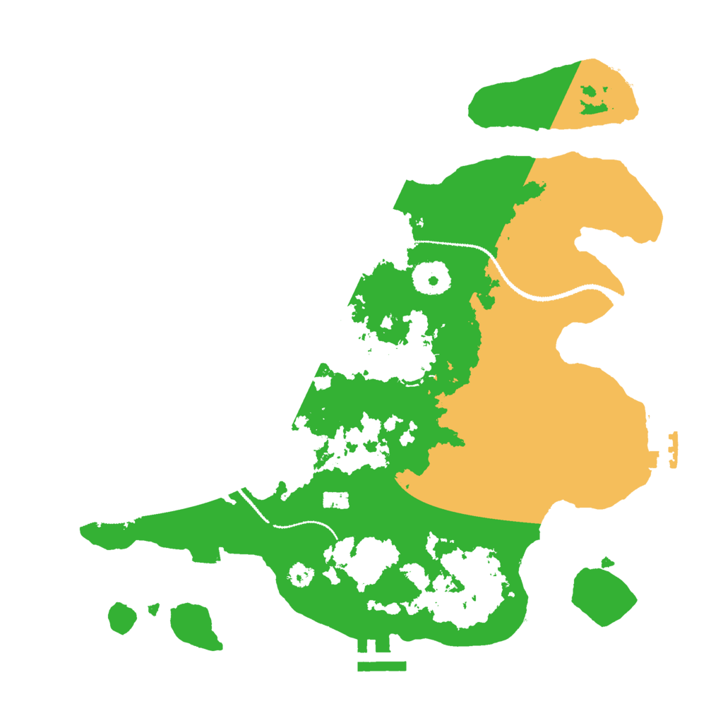 Biome Rust Map: Procedural Map, Size: 3000, Seed: 18046364