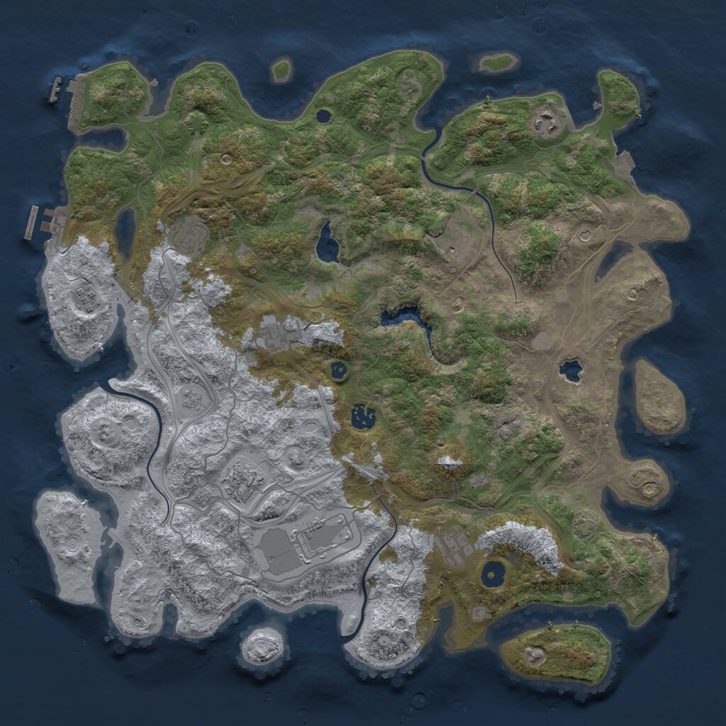 Rust Map: Procedural Map, Size: 4250, Seed: 1700, 15 Monuments