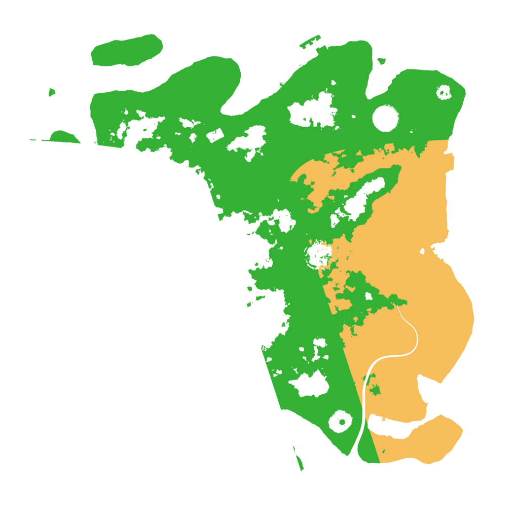 Biome Rust Map: Procedural Map, Size: 3500, Seed: 11287