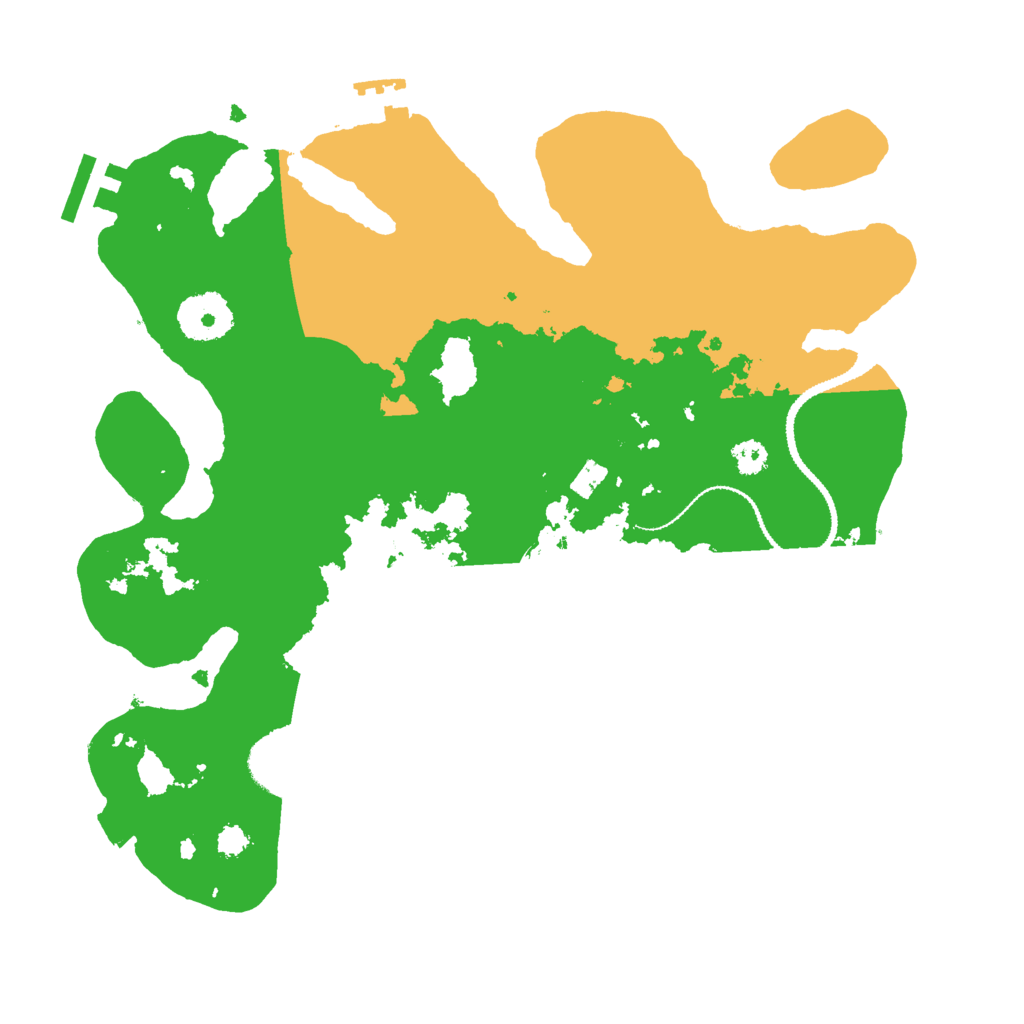 Biome Rust Map: Procedural Map, Size: 3000, Seed: 519029279