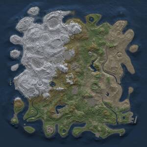 Thumbnail Rust Map: Procedural Map, Size: 4250, Seed: 945290044, 15 Monuments