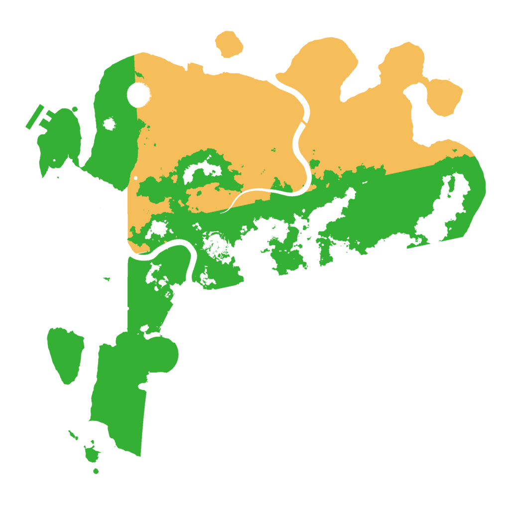 Biome Rust Map: Procedural Map, Size: 3800, Seed: 9093