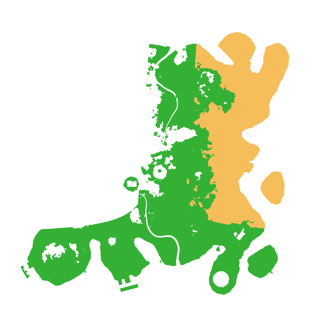 Biome Rust Map: Procedural Map, Size: 3500, Seed: 1242090201