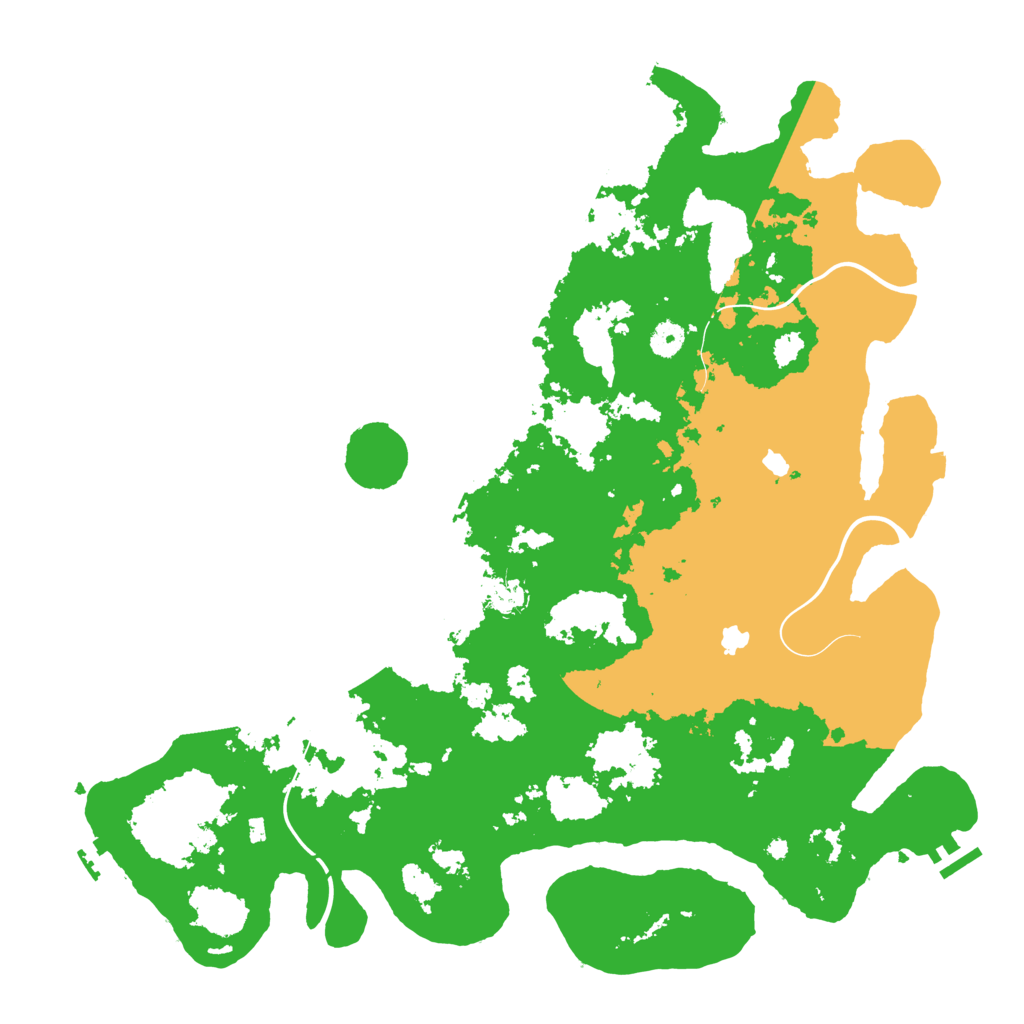 Biome Rust Map: Procedural Map, Size: 4500, Seed: 100848954