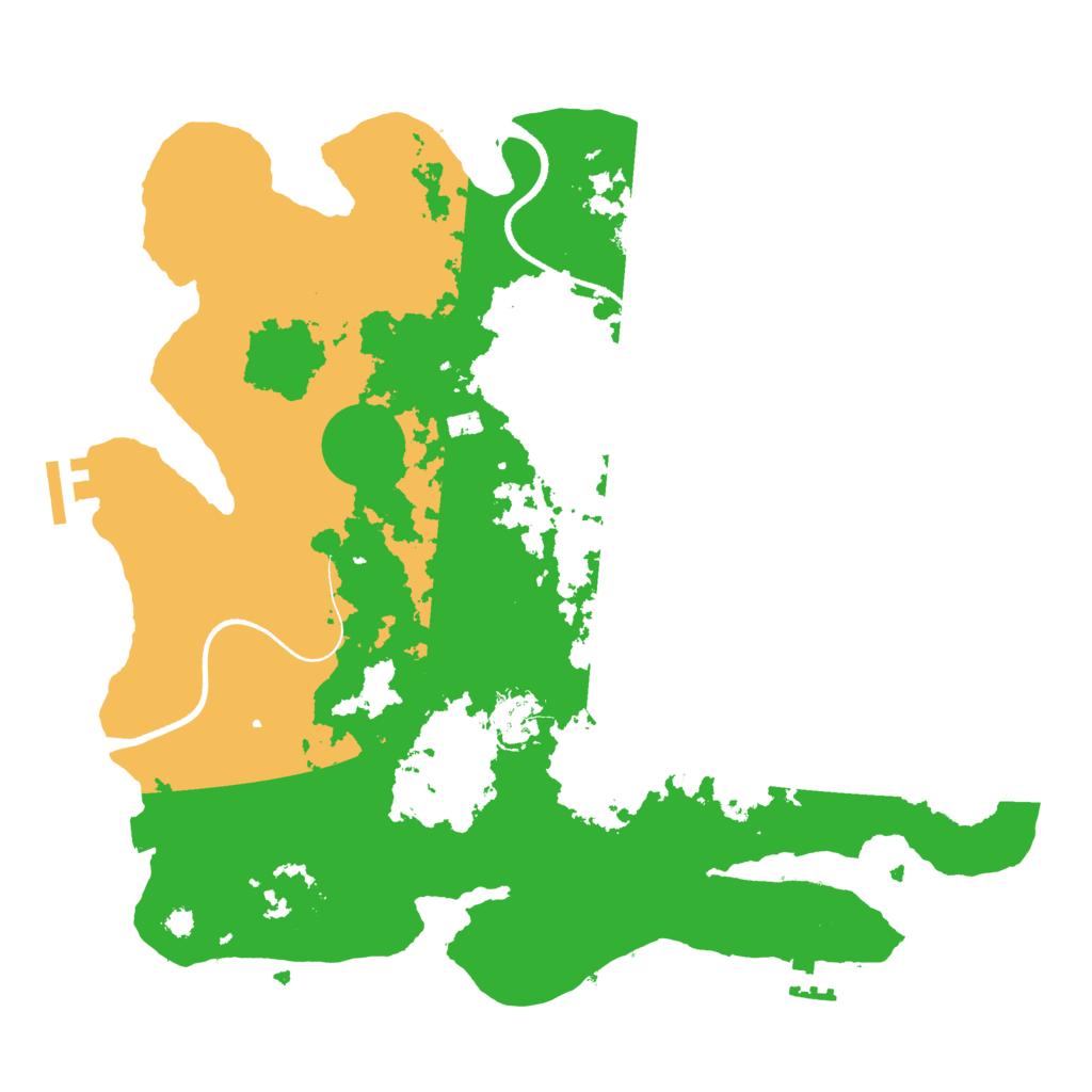 Biome Rust Map: Procedural Map, Size: 3500, Seed: 815893559