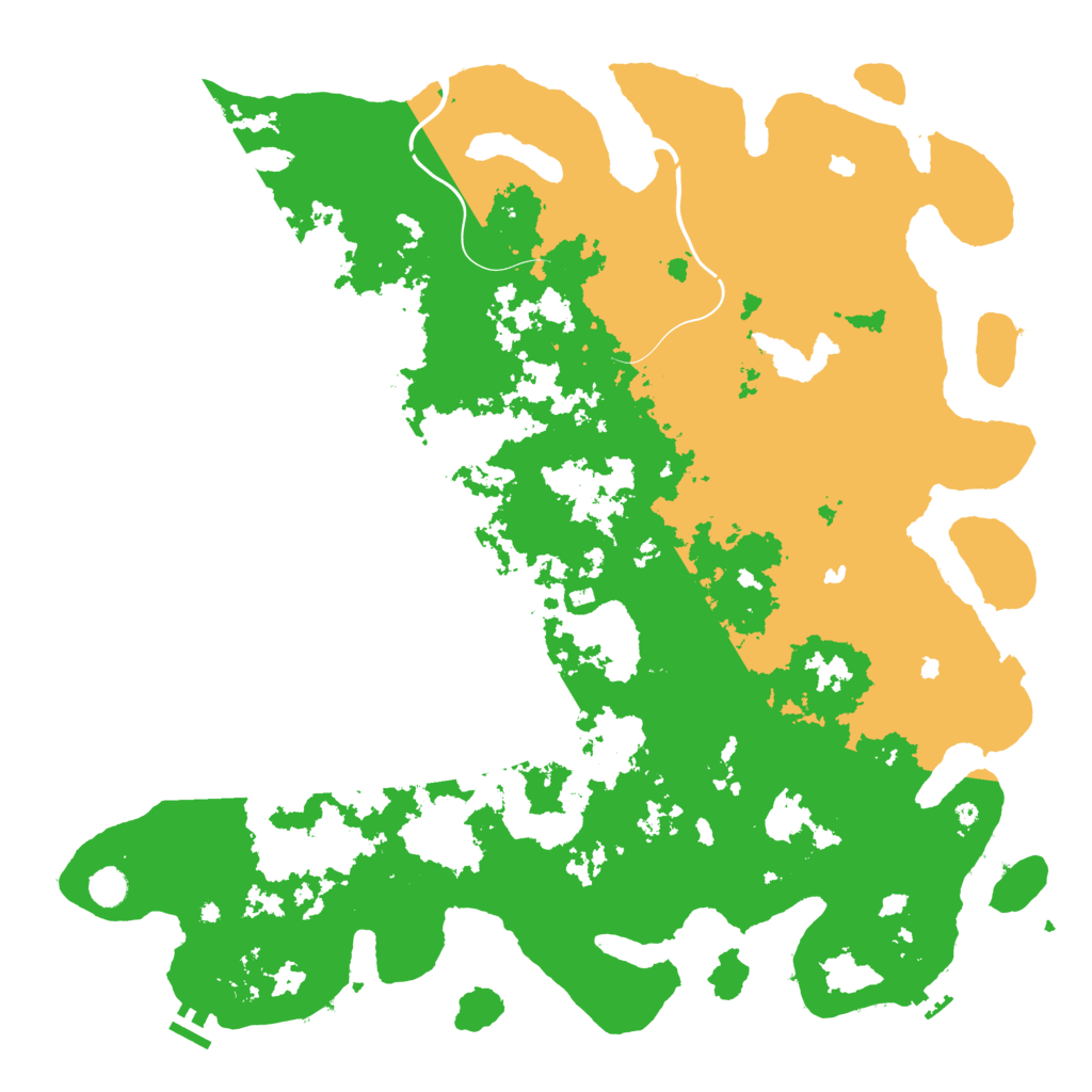 Biome Rust Map: Procedural Map, Size: 5000, Seed: 77277129