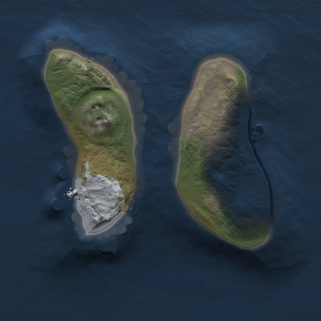 Rust Map: Procedural Map, Size: 1250, Seed: 72331, 1 Monuments